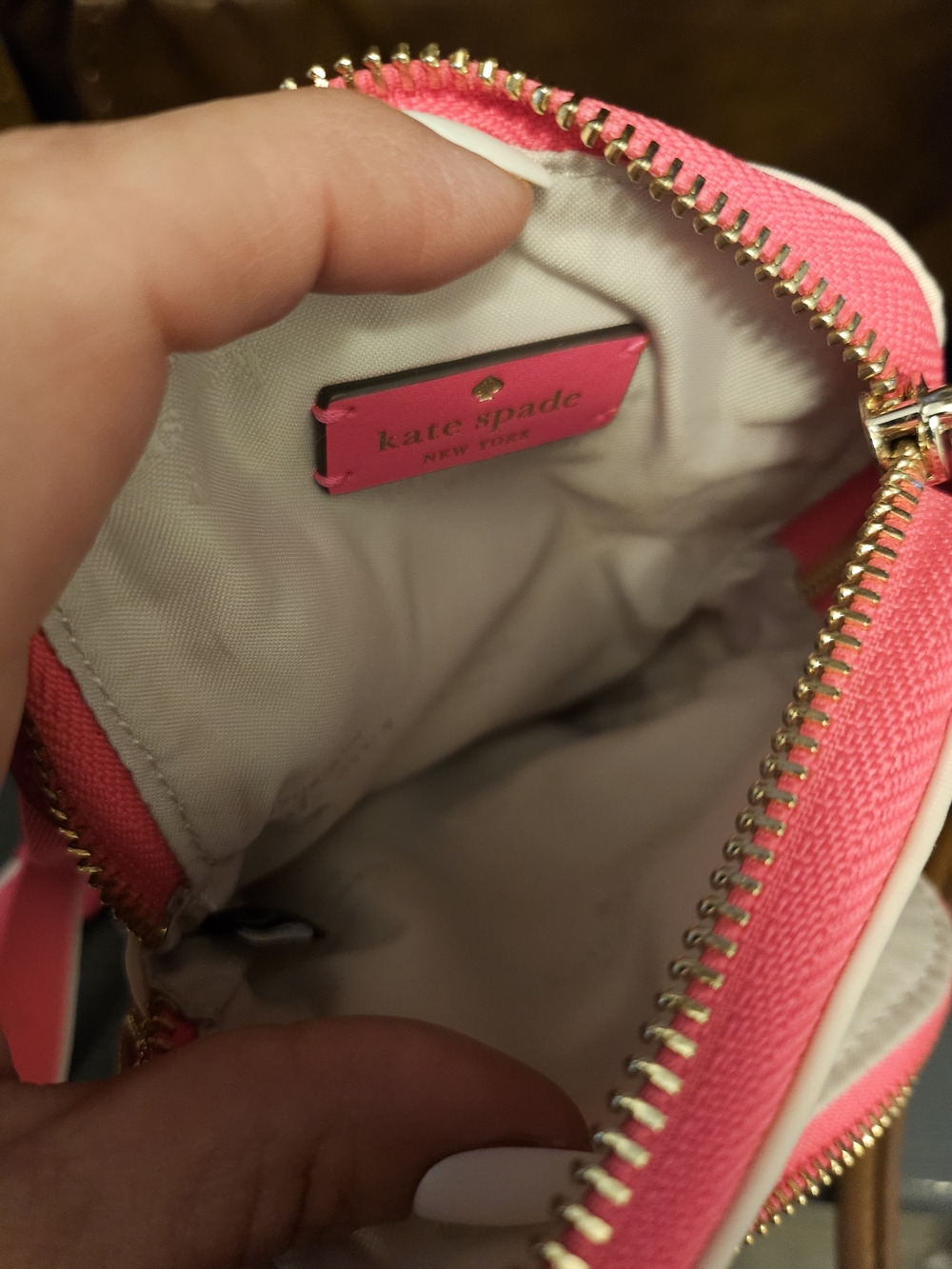 Kate Spade New York Cream and Pink Crossbody Bag - Picture 2 of 6